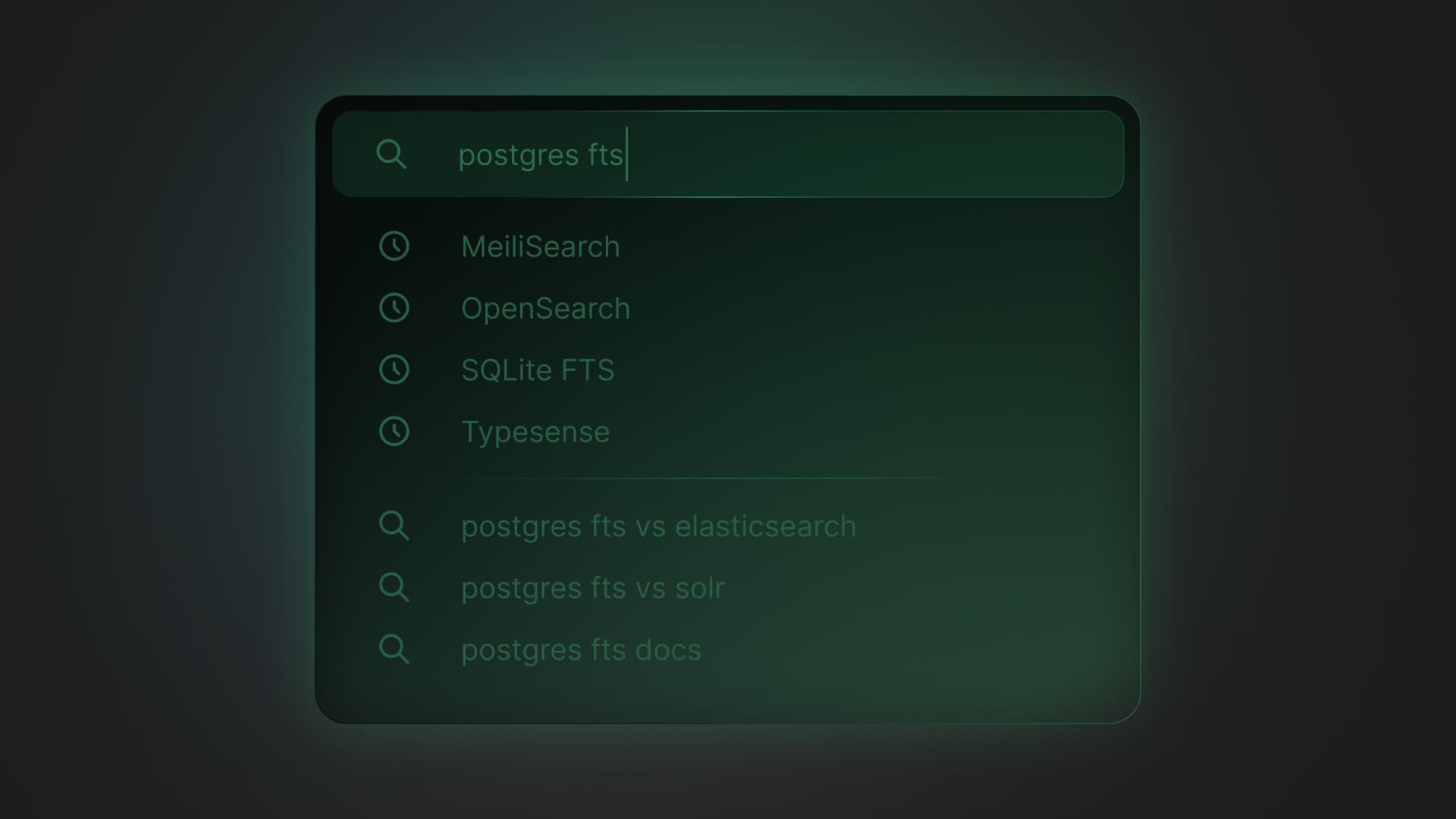 Postgres Full Text Search vs the rest